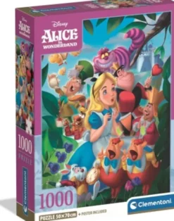 Disney Puslespil - Alice I Eventyrland - 1000 Brikker - Clementoni