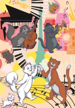 Disney Puslespil - Aristocats - Color - 104 Brikker - Clementoni