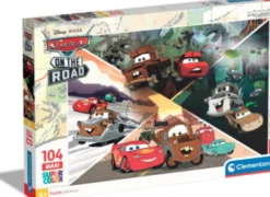 Disney Puslespil - Cars - Maxi Super Color - Clementoni - 104 Brikker
