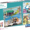 Disney Puslespil - Disney Classics - 3X48 Brikker - Clementoni