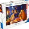 Disney Puslespil - Lady Og Vagabonden - 1000 Brikker - Ravensburger