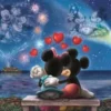 Disney Puslespil - Mickey Og Minnie - Panorama - 1000 Brikker - Clementoni