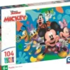 Disney Puslespil - Mickey Og Venner - Color - 104 Brikker - Clementoni