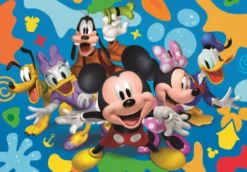 Disney Puslespil - Mickey Og Venner - Color - 104 Brikker - Clementoni