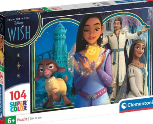 Disney Puslespil - Ønsket - Super Color - 104 Brikker - Clementoni