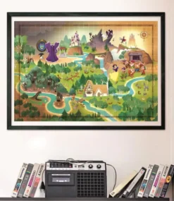 Disney Puslespil - Snehvide - Story Maps - Clementoni - 1000 Brikker