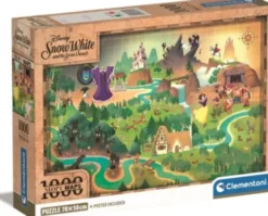 Disney Puslespil - Snehvide - Story Maps - Clementoni - 1000 Brikker