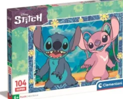 Disney Puslespil - Stitch - 104 Brikker - Clementoni