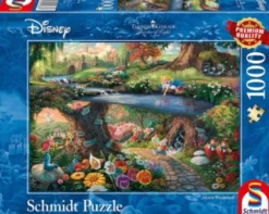 Disney Puslespil - Thomas Kinkade - Alice I Eventyrland - 1000 Brikker - Schmidt