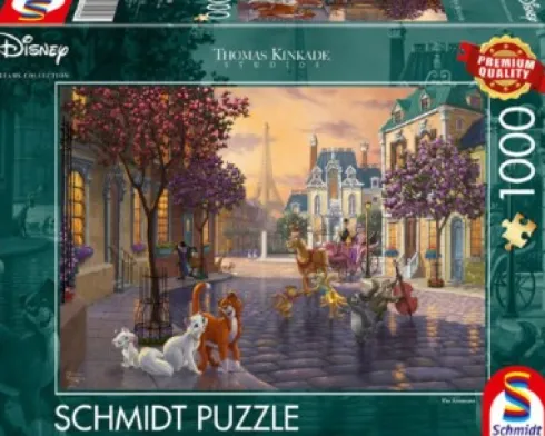 Disney Puslespil - Thomas Kinkade - Aristocats - 1000 Brikker - Schmidt