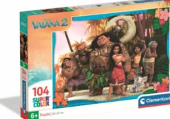 Disney Puslespil - Vaiana 2 - Super Color - 104 Brikker - Clementoni