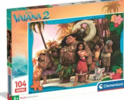 Disney Puslespil - Vaiana 2 - Super - 104 Brikker - Clementoni