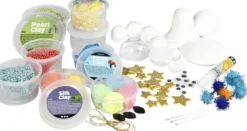 DIY Kit - Aliens Univers - Modellervoks Sæt Med Silk Clay