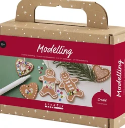 DIY Kit Modellering - Småkagefigurer - Mellem Brun - 1Pk