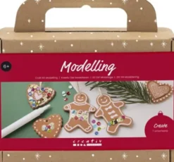 DIY Kit Modellering - Småkagefigurer - Mellem Brun - 1Pk