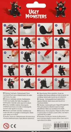 DIY Kit - Silk Clay Og Foam Clay - Funny Friends - Monster - Sort
