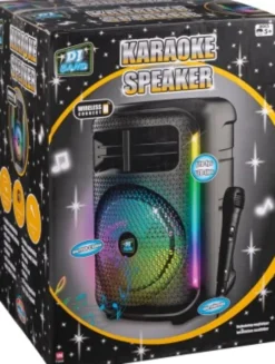 Dj Band - Karaoke Speaker - Højtaler Med Mikrofon Og Lys