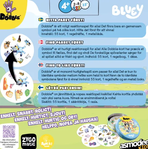 Dobble - Bluey Nordic - Dobblu07Nor