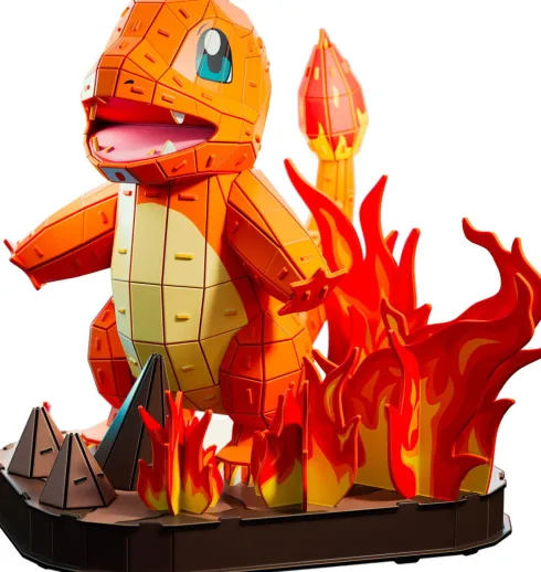 4D Puzzles - Charmander Pokémon - 30 CM - Puslespil