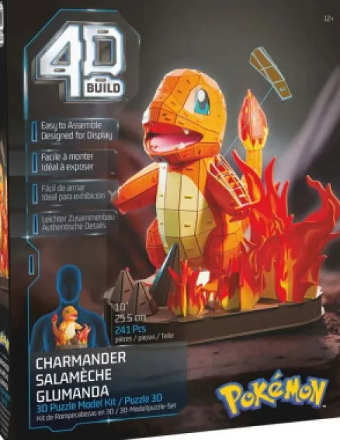 4D Puzzles - Charmander Pokémon - 30 CM - Puslespil