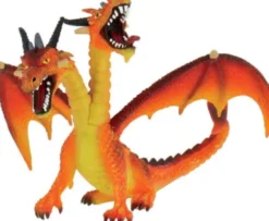 Drage Figur Med 2 Hoveder - Orange - 75598 - Bullyland