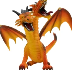 Drage Figur Med 2 Hoveder - Orange - 75598 - Bullyland