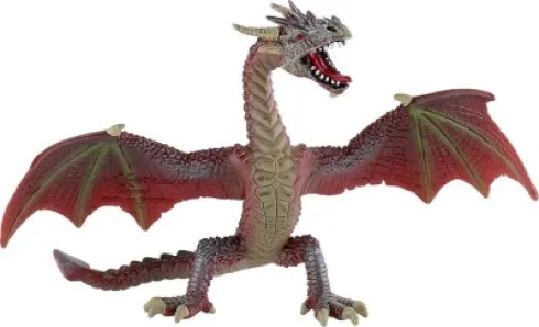 Drage Figur - Rød Og Brun - 75591 - Bullyland
