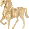 3D Træ Puslespil - Hest - 18X4,5X16 CM