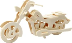 3D Træ Puslespil - Motorcykel - 19X9X9 CM