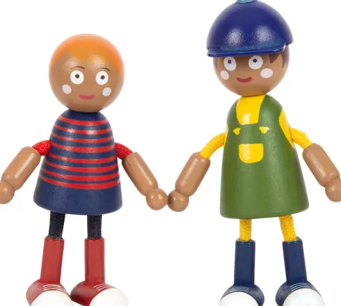 Dukker Til Dukkehus - Familie Med Kørestol - 6 Stk - Small Foot