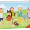Dukker Til Dukkehus - Wooden Bending Dolls Family - 6 Stk