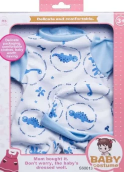 Dukketøj - Sparkedragt Og Hue - 40 CM - Miller Baby