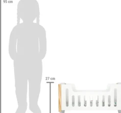 Dukkevugge I Træ - Inkl. Dyne Og Pude - Little Button - Small Foot
