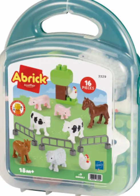 Ecoiffier Abrick 3329 - Bondegårdsdyr - 16 Dele