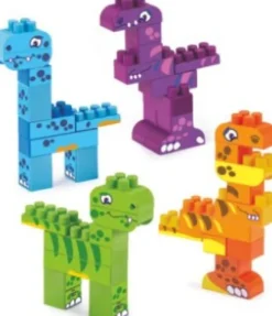 Ecoiffier Abrick - Dinosaurer - Kasse Med 150 Klodser