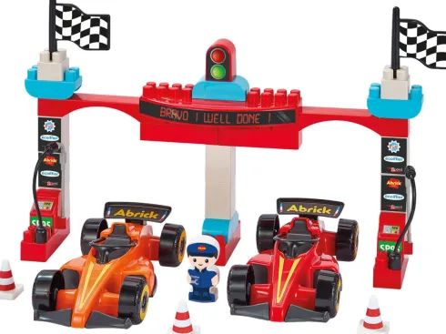 Ecoiffier Abrick - Formel 1 Grand Prix Racerbane Byggesæt - 2976