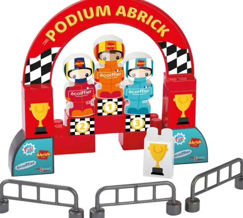 Ecoiffier Abrick - Formel 1 Grand Prix Racerbane Byggesæt - 2976