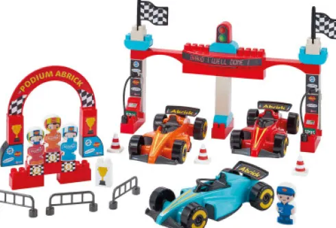 Ecoiffier Abrick - Formel 1 Grand Prix Racerbane Byggesæt - 2976