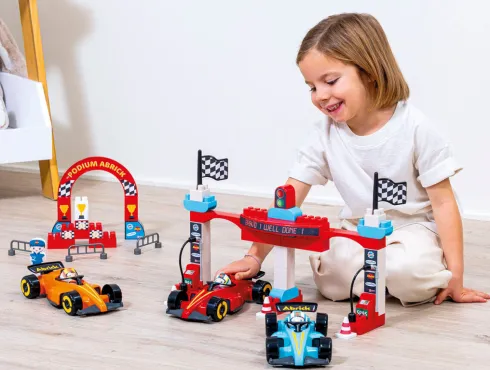 Ecoiffier Abrick - Formel 1 Grand Prix Racerbane Byggesæt - 2976