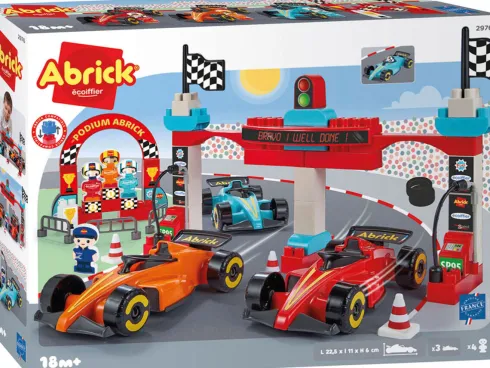 Ecoiffier Abrick - Formel 1 Grand Prix Racerbane Byggesæt - 2976