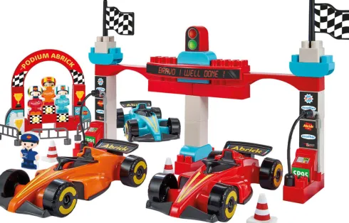 Ecoiffier Abrick - Formel 1 Grand Prix Racerbane Byggesæt - 2976