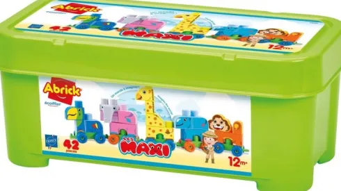 Ecoiffier Abrick Maxi - Zoo - Kasse Med 42 Klodser