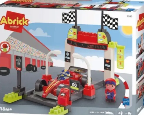 Ecoiffier Abrick 3360 - Pit Stop Formel 1 Byggesæt