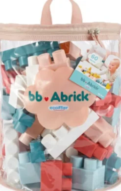 Ecoiffier Abrick - 60 Plastklodser Til Børn - I Pink Pose