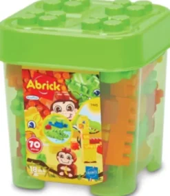 Ecoiffier Abrick - Safari - Kasse Med 70 Klodser - 1445