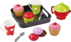 Ecoiffier 100% Chef - Cupcakes Legetøj Sæt Med Bakke - 11 Dele