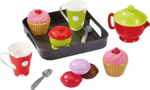 Ecoiffier 100% Chef - Cupcakes Legetøj Sæt Med Bakke - 11 Dele