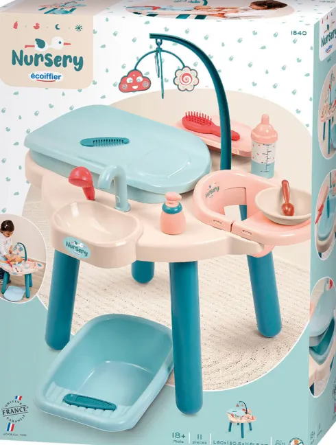 Ecoiffier Nursery - Dukke Puslebord Med Tilbehør - 1840