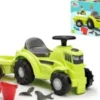 Ecoiffier - Traktor Gåbil Med Trailer Og Tilbehør