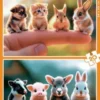 Educa - Baby Animals Puzzle - 2X20 Brikker - Puslespil Med Dyr